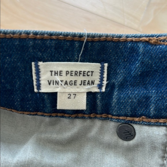 Madewell The Perfect Vintage Jean size 27 dark blue - Picture 3 of 4